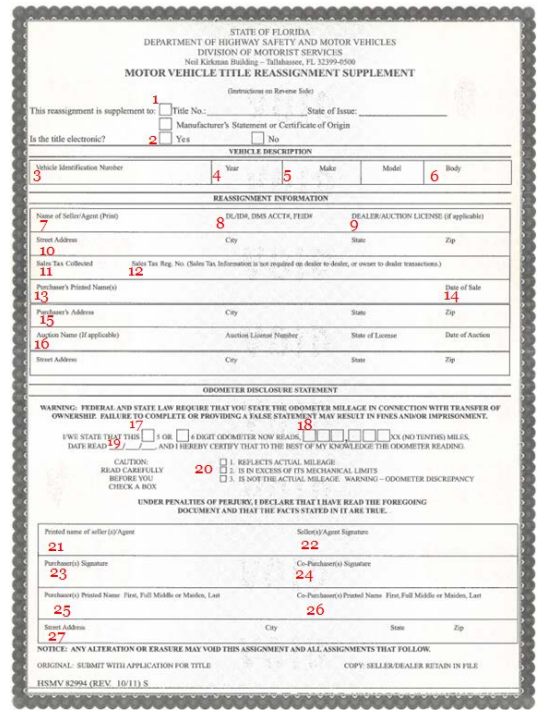 title reassignment form
